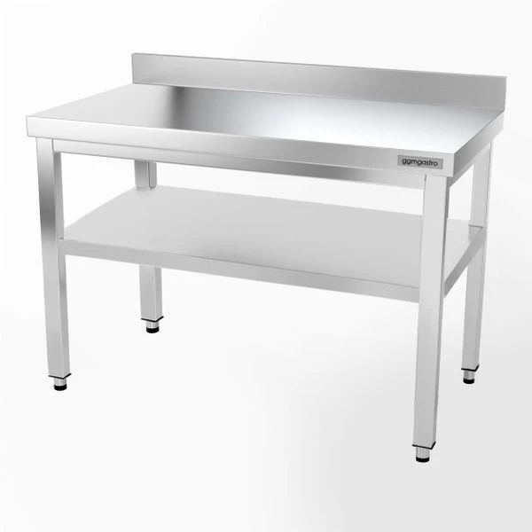 Edelstahl Arbeitstisch PREMIUM - 1200x600mm - Mit Grundboden & Aufkantung 5 Edelstahl Arbeitstisch PREMIUM - 1200x600mm - Mit Grundboden & Aufkantung - Image 3