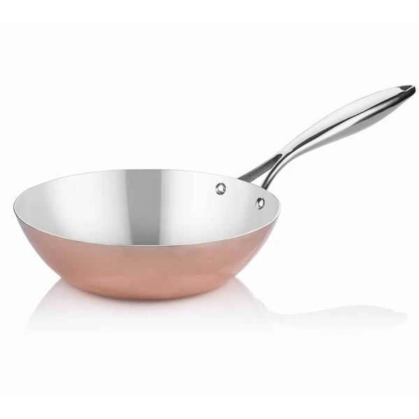 Wok-Pfanne Aus Kupfer - Ø 28 Cm 4 Wok-Pfanne Aus Kupfer - Ø 28 Cm – Bild 2