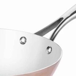 Wok-Pfanne Aus Kupfer - Ø 24 Cm -Berühmter Küchengeräte Laden 512 detail 3941 2