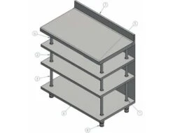 Edelstahl Bar-Arbeitstisch Mit 4 Ablagen 1000x600 8 Edelstahl Bar-Arbeitstisch Mit 4 Ablagen 1000x600 -Berühmter Küchengeräte Laden 636846171190884461 532e