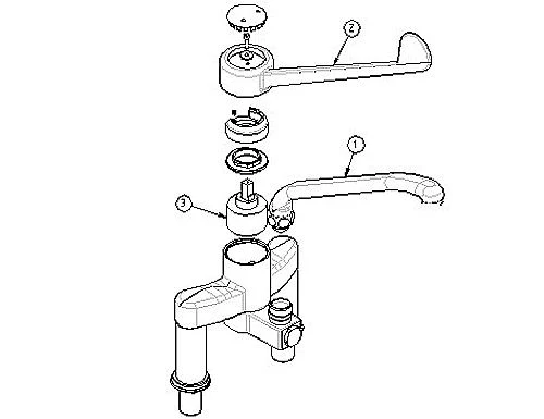 Zweiloch Mischbatterie 4000 5 Zweiloch Mischbatterie 4000 - Image 3