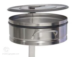 Müllsackhalter Mit Fusspedal - Ø 35 Cm - Edelstahl -Berühmter Küchengeräte Laden 636846175289251743 825f