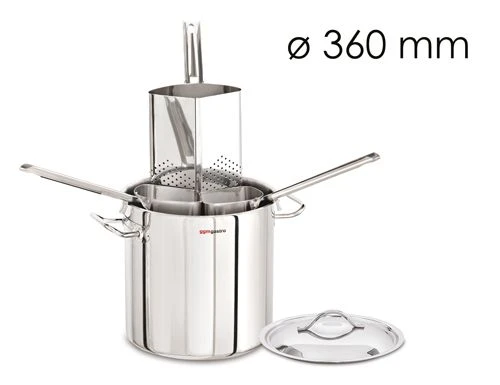 Pastatopf - Ø 360 Mm - Inkl. 4 Siebe 4 Pastatopf - Ø 360 Mm - Inkl. 4 Siebe – Bild 2