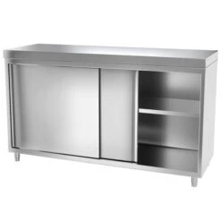 Edelstahl Arbeitsschrank PREMIUM - 1600x800mm - Mit Schiebetür Ohne Aufkantung -Berühmter Küchengeräte Laden 636846188286432813 c887