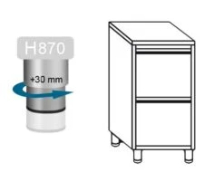 Schubladenschrank PREMIUM Mit 2 Schubladen - 500x700mm -Berühmter Küchengeräte Laden 636846189532828282 c1ba
