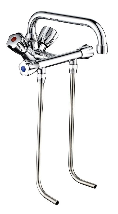 Einloch Mischbatterie Mit 2 Unterspülrohren & 1 Schwenkhahn 4 Einloch Mischbatterie Mit 2 Unterspülrohren & 1 Schwenkhahn - Image 2