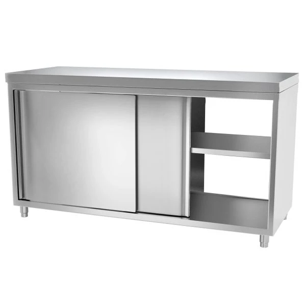 Edelstahl Arbeitsschrank PREMIUM Mit Durchreiche - 1,8 M 4 Edelstahl Arbeitsschrank PREMIUM Mit Durchreiche - 1,8 M - Image 2