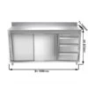 Edelstahl Arbeitsschrank PREMIUM - 1800x700mm - Mit 3 Schubladen Rechts & Aufkantung -Berühmter Küchengeräte Laden ASK187R3A masse2 9dc7