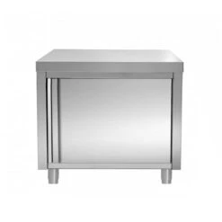 Edelstahl Arbeitsschrank PREMIUM - 600x700mm - Mit Flügeltür Ohne Aufkantung -Berühmter Küchengeräte Laden ASK67 Titel 2658