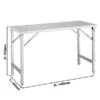 Edelstahl Arbeitstisch - Klappbar - 1400x600mm -Berühmter Küchengeräte Laden ATH146 masse a401