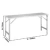 Edelstahl Arbeitstisch - Klappbar - 1800x600mm -Berühmter Küchengeräte Laden ATH186 masse e9a1