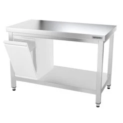 Edelstahl Arbeitstisch PREMIUM - 1200x700mm - Mit Grundboden Ohne Aufkantung -Berühmter Küchengeräte Laden ATK127 006 7b10