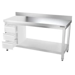 Edelstahl Arbeitstisch PREMIUM - 1500x600mm - Mit Grundboden & Aufkantung 20 Edelstahl Arbeitstisch PREMIUM - 1500x600mm - Mit Grundboden & Aufkantung -Berühmter Küchengeräte Laden ATK156A 008 f683