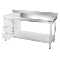 Edelstahl Arbeitstisch PREMIUM - 1500x700mm - Mit Grundboden & Aufkantung 22 Edelstahl Arbeitstisch PREMIUM - 1500x700mm - Mit Grundboden & Aufkantung -Berühmter Küchengeräte Laden ATK157A 008 9062