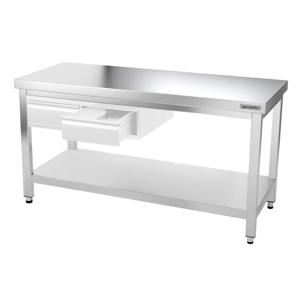 Edelstahl Arbeitstisch PREMIUM - 1600x700mm - Mit Grundboden Ohne Aufkantung 10 Edelstahl Arbeitstisch PREMIUM - 1600x700mm - Mit Grundboden Ohne Aufkantung - Image 8