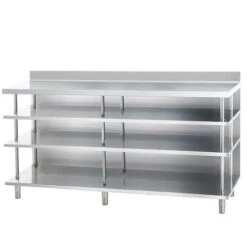Edelstahl Bar-Arbeitstisch Mit 4 Ablagen 2000x600