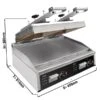 Highspeed Doppel-Kontaktgrill | Hamburger Grill - 12 KW - Automatisch - Digitales Display