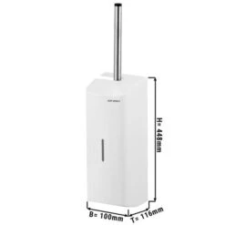 AIR-WOLF | WC-Bürstenhalter Mit Geschlossener Front - Edelstahl Weiß