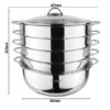 6-teiliger Edelstahl-Dampfgarer | Dampfkocher - Ø 320 Mm -Berühmter Küchengeräte Laden EDGO320 0 531f
