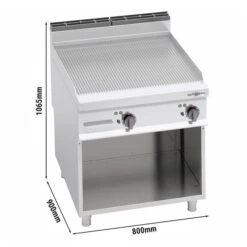 Elektro Bratplatte - 11,4 KW - Gerillt