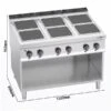 Elektroherd - 21 KW - 6 Platten Eckig