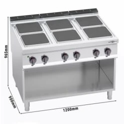 Elektroherd - 21 KW - 6 Platten Eckig