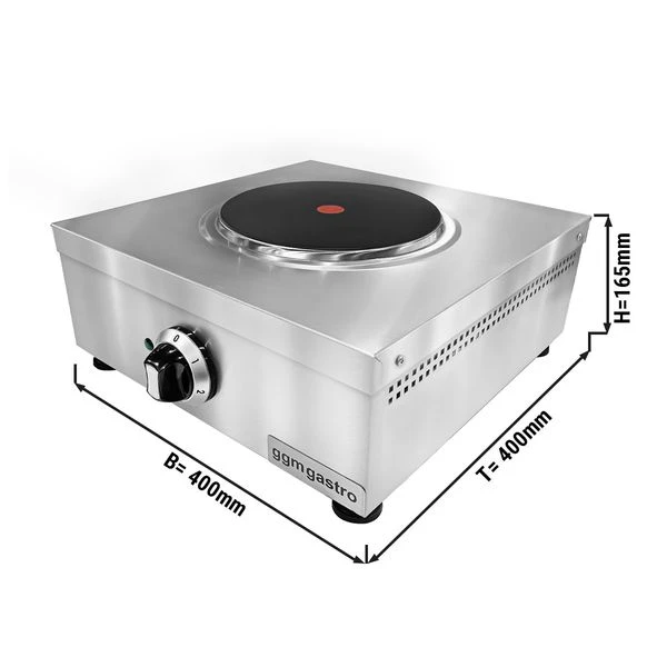 Tisch Elektroherd - 2,6 KW - 1 Platte Rund 3 Tisch Elektroherd - 2,6 KW - 1 Platte Rund