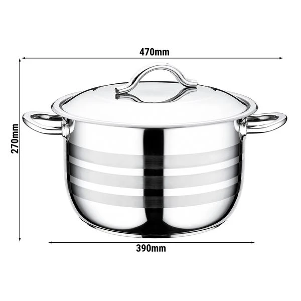 Gastro Edelstahl Kochtopf - Ø 360 Mm - 22,50 Liter 3 Gastro Edelstahl Kochtopf - Ø 360 Mm - 22,50 Liter