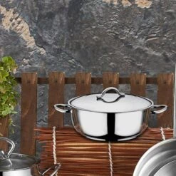 Gastro Edelstahl Saucentopf - Ø 340 Mm - Höhe 120 Mm - 10,40 Liter -Berühmter Küchengeräte Laden ESTO mage 1 a041 1