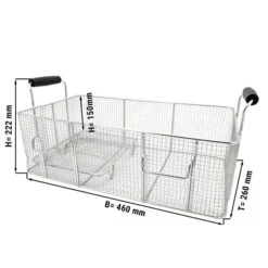 Elektro Fisch Fritteuse - 20,4 Liter - 5 KW - Mit Ablasshahn -Berühmter Küchengeräte Laden FKEFJ 30 masse2 b768
