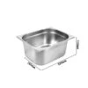GN Behälter 1/2 - Tiefe 100 Mm -Berühmter Küchengeräte Laden GBY12100 0 0003