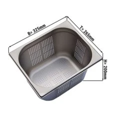 GN Behälter Gelocht 1/2 - Tiefe 200 Mm