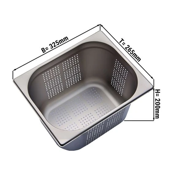 GN Behälter Gelocht 1/2 - Tiefe 200 Mm 4 GN Behälter Gelocht 1/2 - Tiefe 200 Mm - Image 2