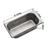 GN Behälter Gelocht 1/3 - Tiefe 100 Mm 1 GN Behälter Gelocht 1/3 - Tiefe 100 Mm -Berühmter Küchengeräte Laden GBY13100G masse 7783