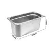 GN Behälter 1/3 - Tiefe 150 Mm -Berühmter Küchengeräte Laden GBY13150 0 2b46