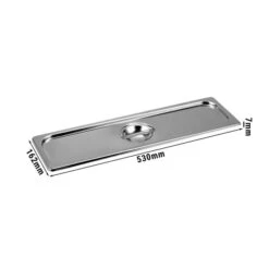 GN Deckel 2/4 - Mit Löffelaussparung