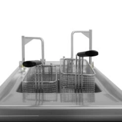 Gas Fritteuse - 20 Liter - 17,5 KW - Mit Automatischer Korbanhebung & Ölfiltersystem -Berühmter Küchengeräte Laden GFEKALB20 detail 4 0cfa