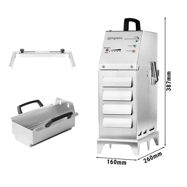 Tragbarer Akku-Frittierölfilter - 30 Liter/Minute - Für Max. 12 Liter Fritteusen 3 Tragbarer Akku-Frittierölfilter - 30 Liter/Minute - Für Max. 12 Liter Fritteusen
