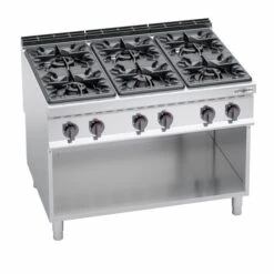 Gasherd - 53,5 KW - 6 Brenner -Berühmter Küchengeräte Laden GHB199H finish 8fee