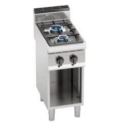 Gasherd - 14 KW - 2 Brenner -Berühmter Küchengeräte Laden GHB471P Flammen 001 44ec