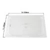 Polycarbonat GN Deckel 1/1 - Clear 2 Polycarbonat GN Deckel 1/1 - Clear -Berühmter Küchengeräte Laden GPCL11 masse e600