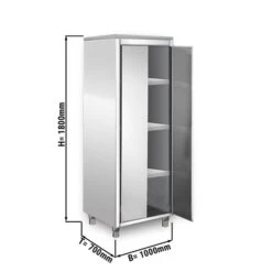 Geschirrschrank - 1,0 M - 2 Flügeltüren - 1,8 M - Hoch