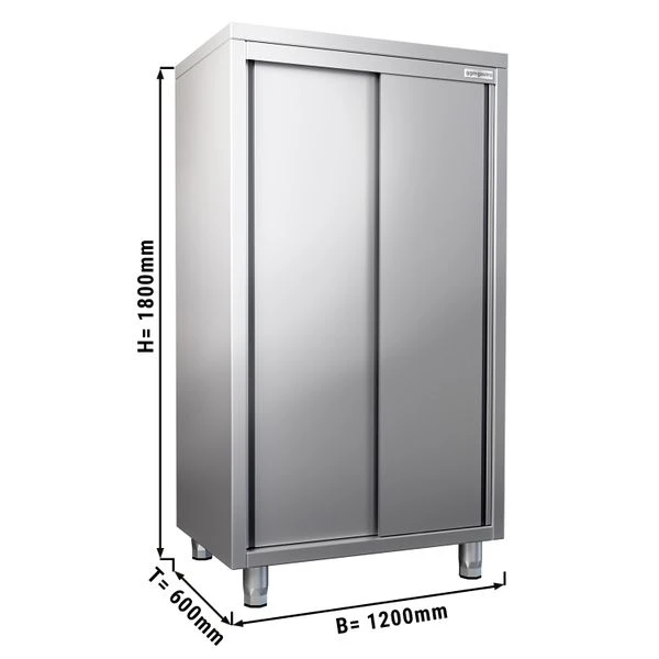 Geschirrschrank PREMIUM - 1200x600mm - Mit 2 Schiebetüren - Höhe: 1800mm 2 Geschirrschrank PREMIUM - 1200x600mm - Mit 2 Schiebetüren - Höhe: 1800mm
