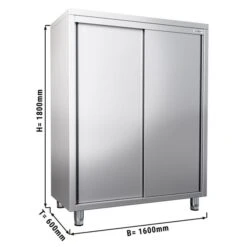 Geschirrschrank PREMIUM - 1600x600mm - Mit 2 Schiebetüren - Höhe: 1800mm