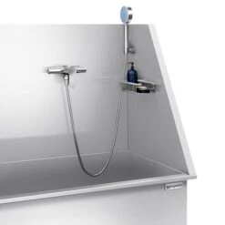 Haustierpflegewanne- Mit Rampe, Armatur Und Gelochtem Edelstahlboden -Berühmter Küchengeräte Laden HTPWEL detail 1b9e