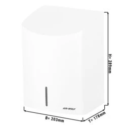 AIR-WOLF | Händetrockner Mit Infrarotsensor - Edelstahl Weiß