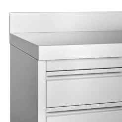 Kaffeebar-Arbeitsschrank - 800x600mm - 2 Schubladen, Ausklopfer & Aufkantung -Berühmter Küchengeräte Laden KASSEES CB001 detail 3dcc