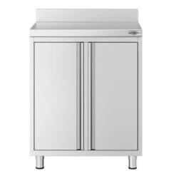 Kaffeebar-Arbeitsschrank - 800x600mm - 2 Flügeltüren & Aufkantung -Berühmter Küchengeräte Laden KASSEES CB002 2 6beb