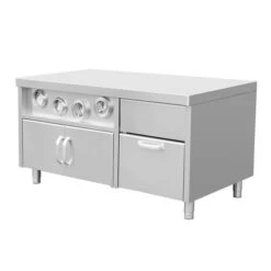 Unterschrank Für Getränkespender Mit Becherhaltern & Eiswürfelfach - 1,5 M -Berühmter Küchengeräte Laden KBASK150 titel f702