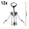 (12 Stück) Korkenzieher- Bar Professional - 15 Cm - Silber -Berühmter Küchengeräte Laden KZBP15W12 0 3d0b